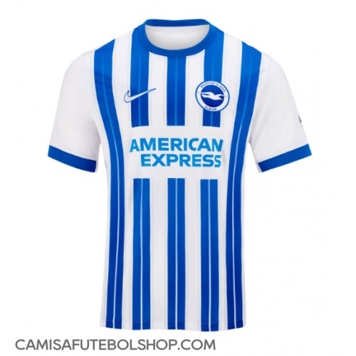 Camisa de time de futebol Brighton Replicas 1º Equipamento 2024-25 Manga Curta